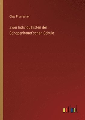 bokomslag Zwei Individualisten der Schopenhauer'schen Schule