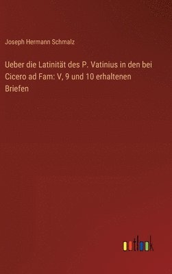 bokomslag Ueber die Latinität des P. Vatinius in den bei Cicero ad Fam