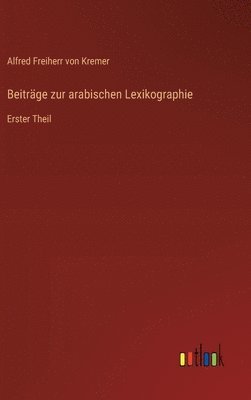 Beiträge zur arabischen Lexikographie