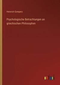 bokomslag Psychologische Betrachtungen an griechischen Philosophen
