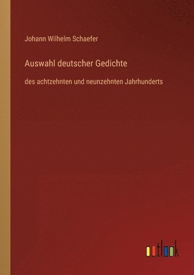 bokomslag Auswahl deutscher Gedichte