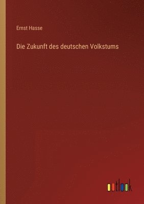 Ernst Hasse - Zukunft des deutschen Volkstums, Häftad