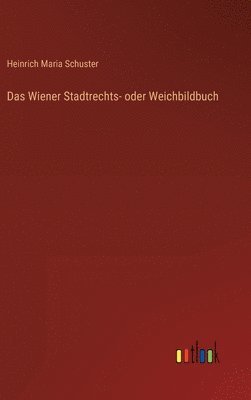 bokomslag Das Wiener Stadtrechts- oder Weichbildbuch