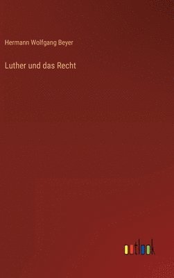 bokomslag Luther und das Recht