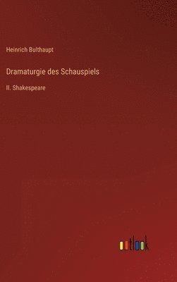 bokomslag Dramaturgie des Schauspiels