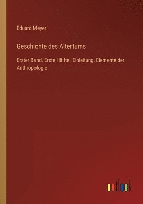 bokomslag Geschichte des Altertums