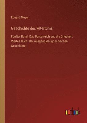 bokomslag Geschichte des Altertums