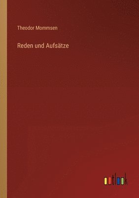 bokomslag Reden und Aufsätze