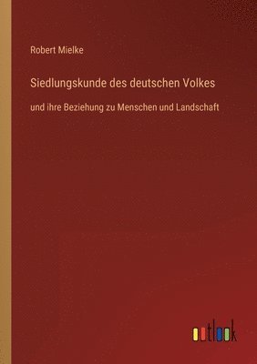 Siedlungskunde des deutschen Volkes