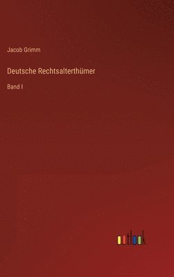 bokomslag Deutsche Rechtsalterthmer