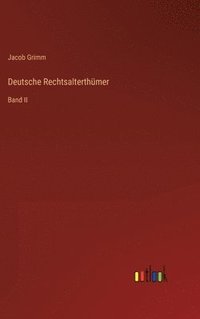 bokomslag Deutsche Rechtsalterthmer