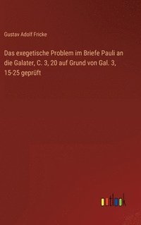 bokomslag Das exegetische Problem im Briefe Pauli an die Galater, C. 3, 20 auf Grund von Gal. 3, 15-25 geprft