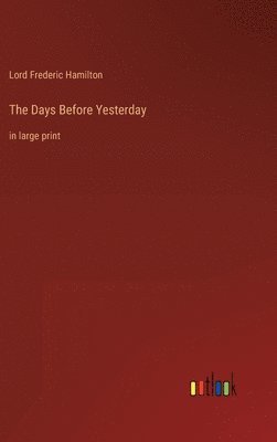 bokomslag Days Before Yesterday