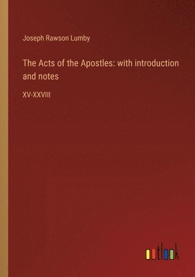 Joseph Rawson Lumby - Acts of the Apostles, Häftad