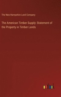 bokomslag American Timber Supply