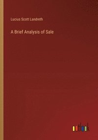 bokomslag A Brief Analysis of Sale