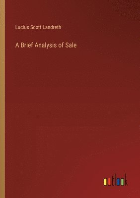 bokomslag A Brief Analysis of Sale