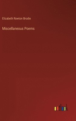 bokomslag Miscellaneous Poems