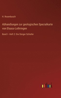 bokomslag Abhandlungen zur geologischen Specialkarte von Elsass-Lothringen