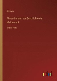 bokomslag Abhandlungen zur Geschichte der Mathematik