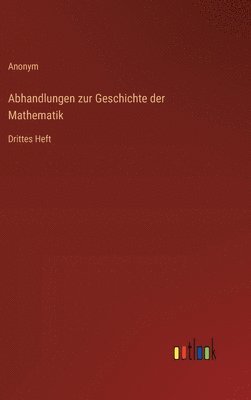 bokomslag Abhandlungen zur Geschichte der Mathematik