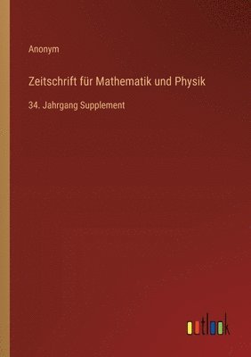 bokomslag Zeitschrift fr Mathematik und Physik