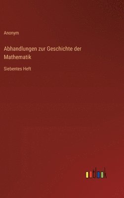 bokomslag Abhandlungen zur Geschichte der Mathematik