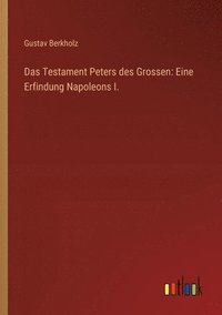 bokomslag Das Testament Peters des Grossen