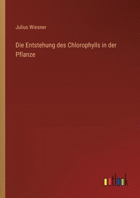 bokomslag Die Entstehung des Chlorophylls in der Pflanze