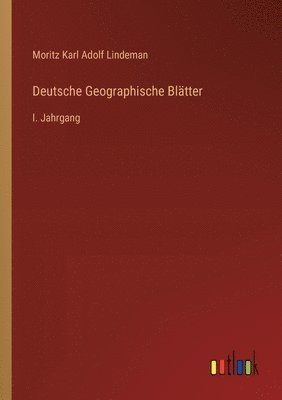 bokomslag Deutsche Geographische Bltter