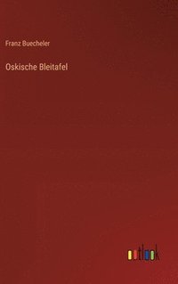 bokomslag Oskische Bleitafel