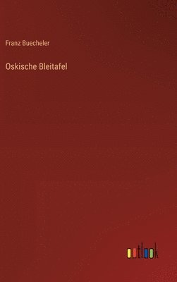 Oskische Bleitafel 1