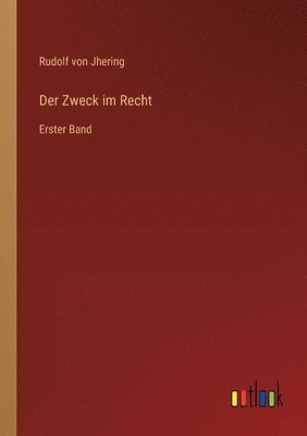 bokomslag Zweck im Recht