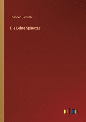 bokomslag Lehre Spinozas