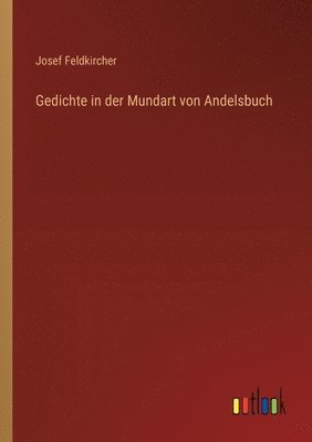 bokomslag Gedichte in der Mundart von Andelsbuch