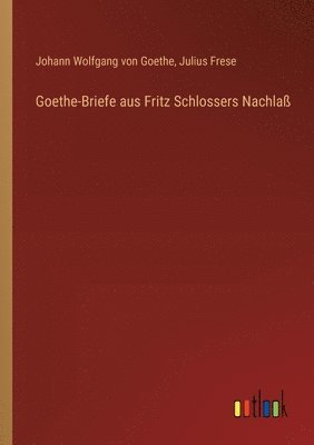 bokomslag Goethe-Briefe aus Fritz Schlossers Nachlaß