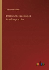 bokomslag Repertorium des deutschen Verwaltungsrechtes