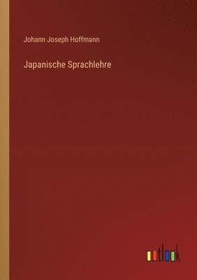 bokomslag Japanische Sprachlehre