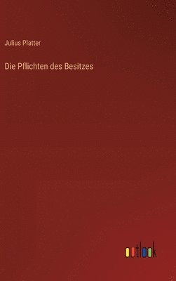 Julius Platter - Pflichten des Besitzes, Inbunden