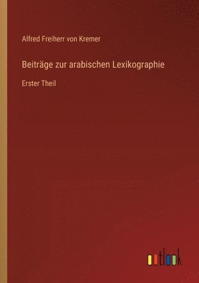 Beitrge zur arabischen Lexikographie 1