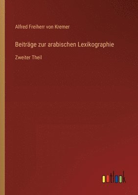 bokomslag Beiträge zur arabischen Lexikographie