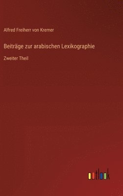 Beiträge zur arabischen Lexikographie 1
