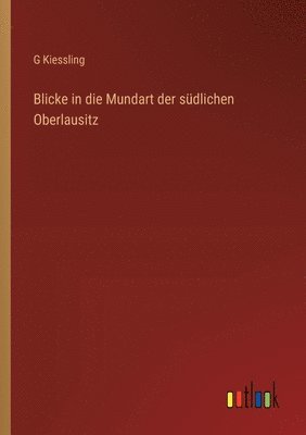 bokomslag Blicke in die Mundart der sdlichen Oberlausitz