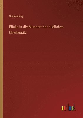 bokomslag Blicke in die Mundart der südlichen Oberlausitz