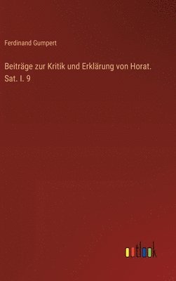bokomslag Beiträge zur Kritik und Erklärung von Horat. Sat. I. 9