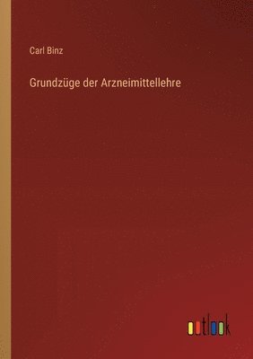 bokomslag Grundzüge der Arzneimittellehre