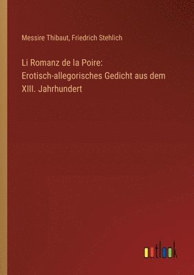 bokomslag Li Romanz de la Poire