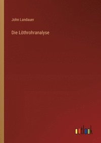 bokomslag Löthrohranalyse