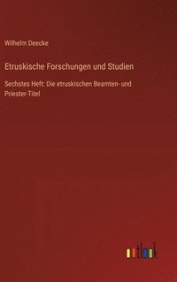 bokomslag Etruskische Forschungen und Studien