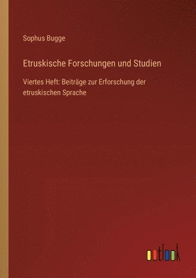 bokomslag Etruskische Forschungen und Studien